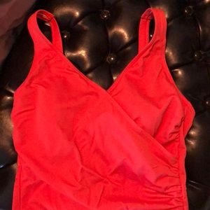 Lands End One Piece Swimsuit coral